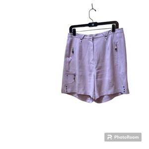 Jamie Sadock Golf Shorts with unique details. Lavender Size 12
